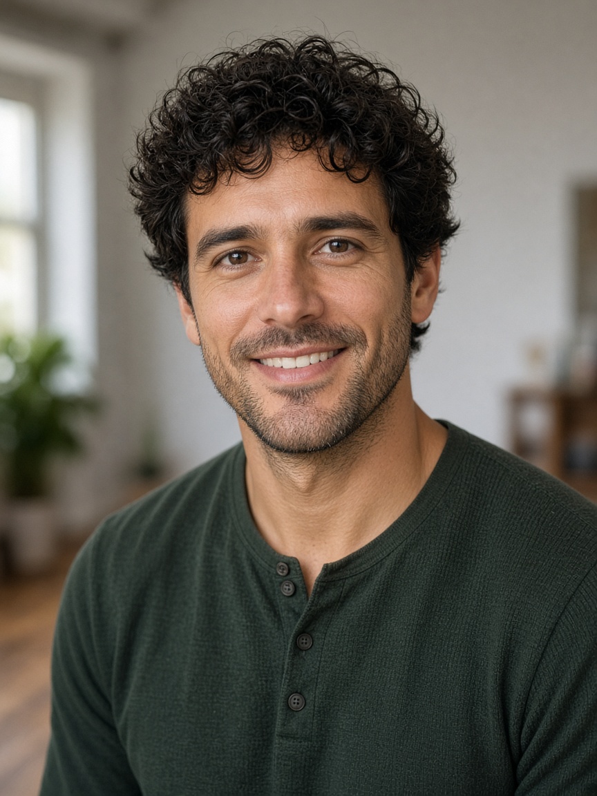 Portrait of Caleb Ortiz, Flooring Artisan